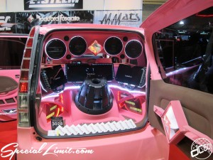 Osaka Auto Messe 2014 Car & Customize Motor Show Intex Custom Matte Pink DAIHATSU MOVE Rockford Fosgate Audio E:STEEM