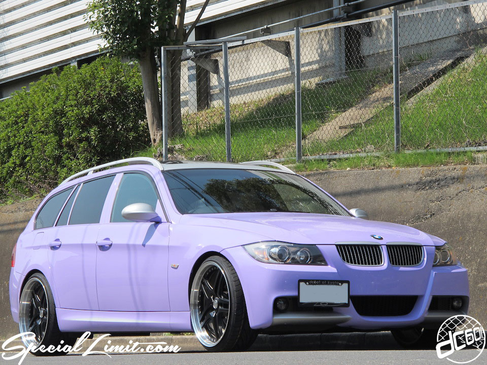 Lavender-Shift foiling on the BMW E91 Touring from SchwabenFolia