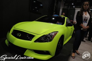 SEMA Show 2014 Las Vegas Convention Center dc601 Special Limit INFINITI G37 Coupe Matte Lime Green Wrapping