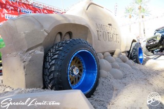 SEMA Show 2014 Las Vegas Convention Center dc601 Special Limit AMERICAN FORCE Wheels Sand Art