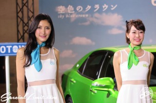 TOKYO Auto Salon 2015 Custom Car Demo JDM USDM Body Kit Coilover Suspension Wheels Campaign Girl Image New Parts Chiba Makuhari Messe TOYOTA CROWN
