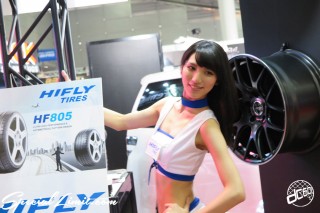 TOKYO Auto Salon 2015 Custom Car Demo JDM USDM Body Kit Coilover Suspension Wheels Campaign Girl Image New Parts Chiba Makuhari Messe HIFLY TIRES