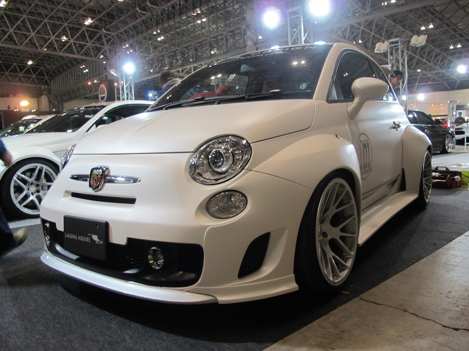 Tokyo Auto Salon 2014 in Makuhari messe fiat500 wide body