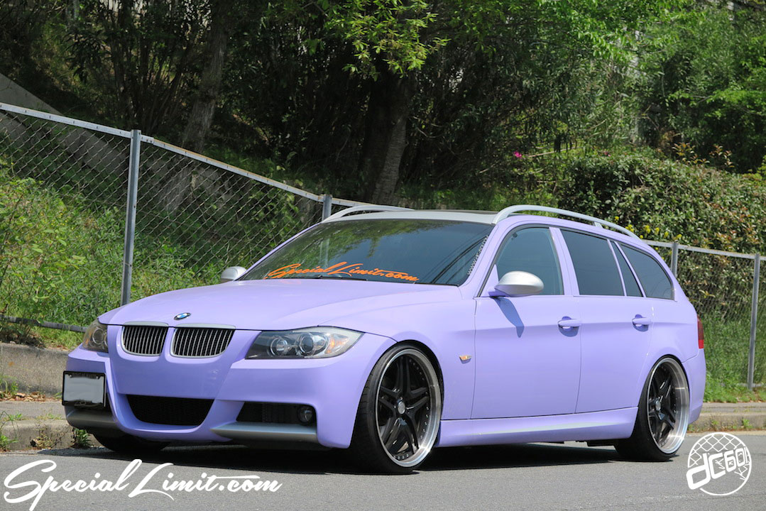 BMW E91 325i Touring Purple Magic TWS 20inch M3 exlETE FORGED M-Sports RS☆R Coil-over Suspension Adjustable Apple Silver Slammed