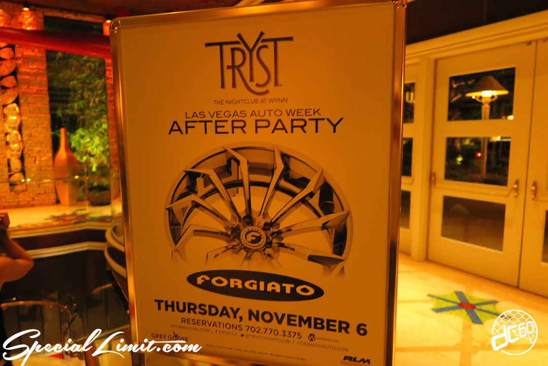 SEMA Show 2014 Las Vegas Convention Center dc601 Special Limit AUTO WEEK AFTER PARTY FORGIATO TRYST NIGHTCLUB WYNN